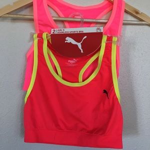 NWT Puma girls sports bra XL